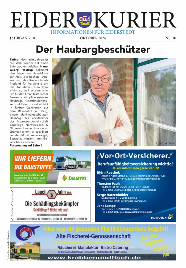 Eider-Kurier Titelblatt 09/2024