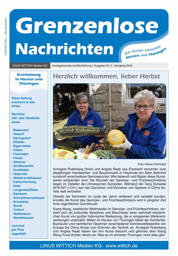 Grenzenlose Nachrichten Titelblatt 03/2024