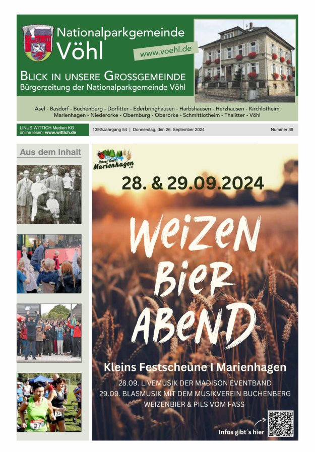 Blick in unsere Grossgemeinde Titelblatt 39/2024