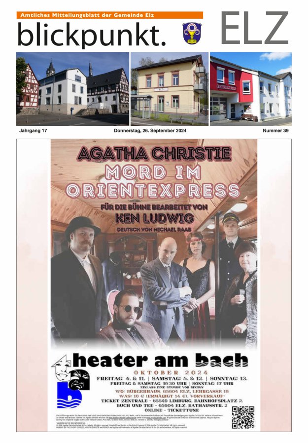 Blickpunkt Elz Titelblatt 39/2024