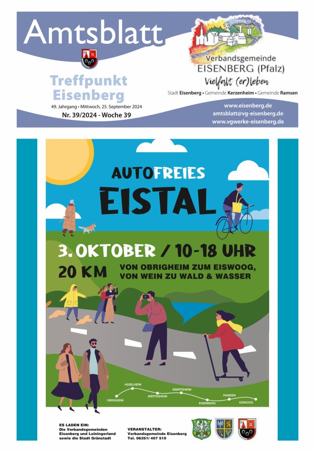 Treffpunkt Eisenberg Titelblatt 39/2024