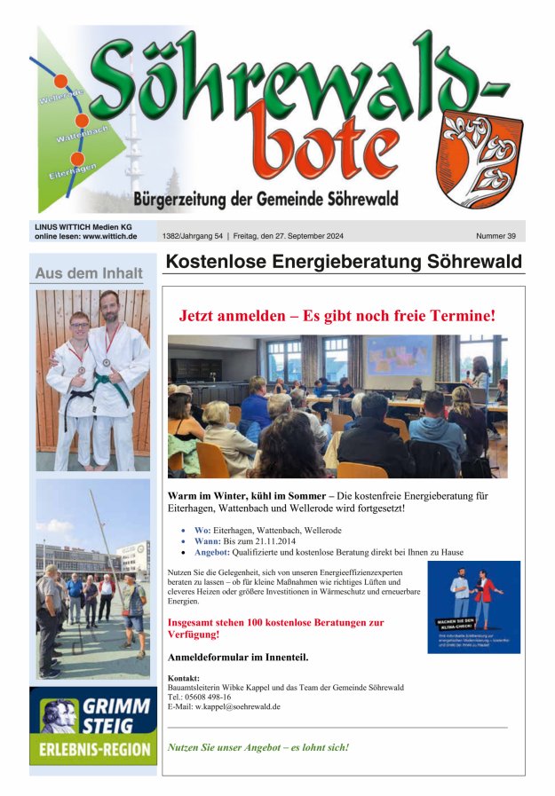 Söhrewaldbote Titelblatt 39/2024