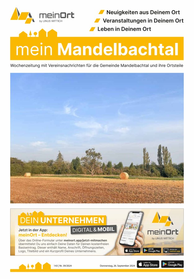 mein Mandelbachtal Titelblatt 39/2024