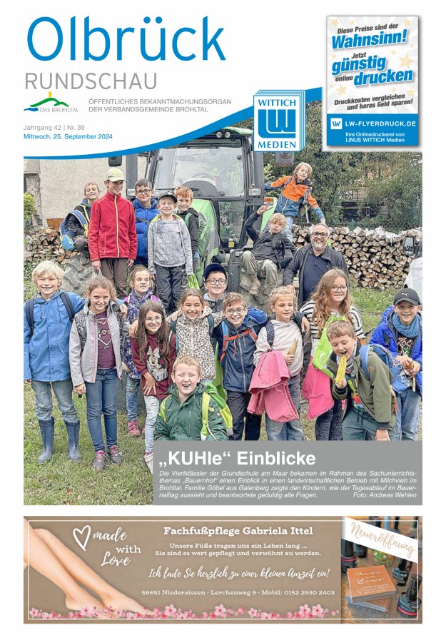 Olbrück Rundschau Titelblatt 39/2024