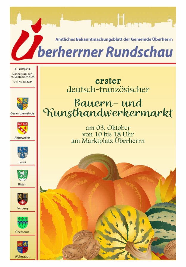 Überherrner Rundschau Titelblatt 39/2024