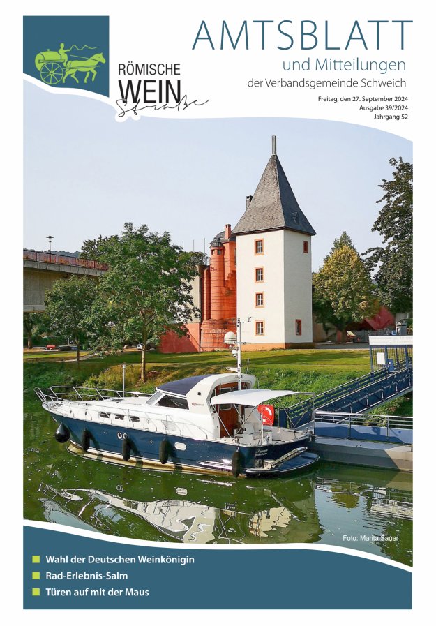 Amtsblatt VG Schweich Titelblatt 39/2024