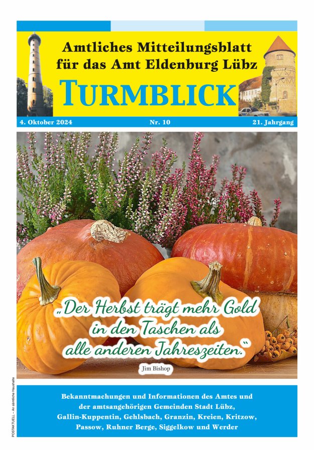 Turmblick Titelblatt 10/2024