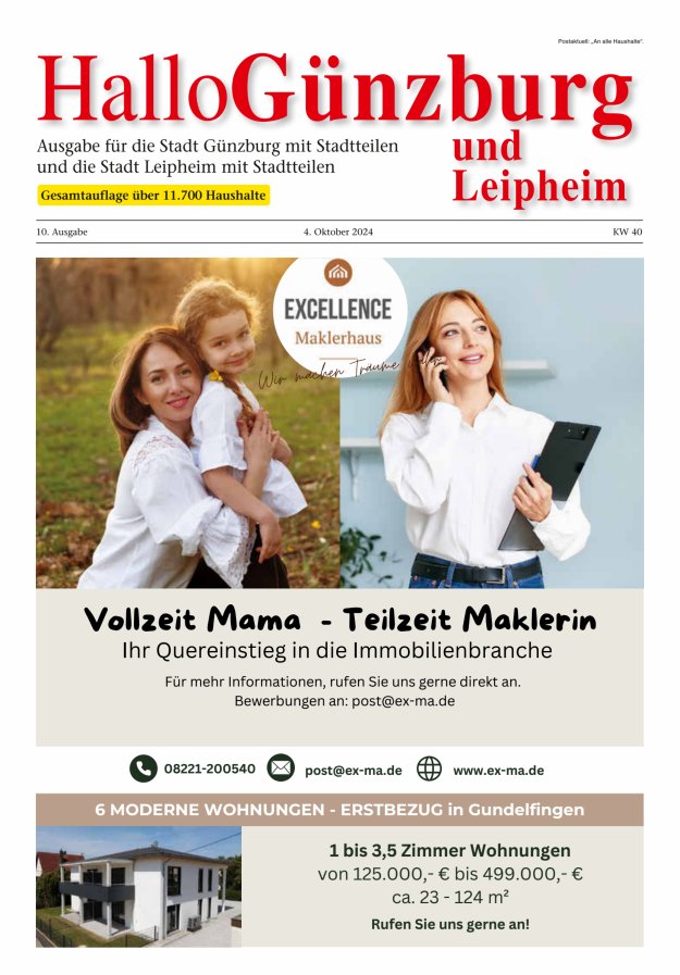 Informationen für die Bürger der Stadt Günzburg und ihrer Stadtteile Titelblatt 10/2024