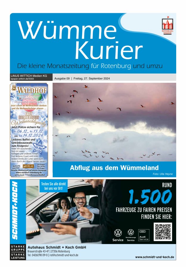 Wümme Kurier Titelblatt 09/2024