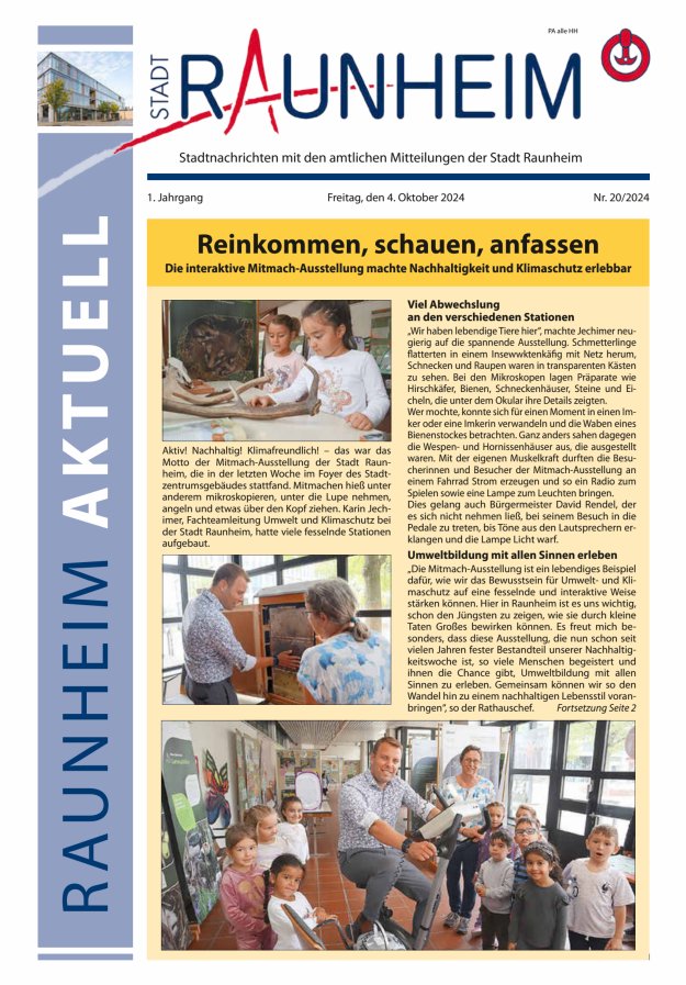 Raunheim aktuell Titelblatt 20/2024