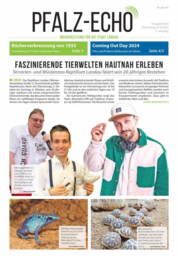 Pfalz-Echo Titelblatt 37/2024