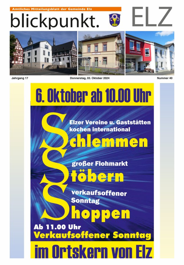 Blickpunkt Elz Titelblatt 40/2024