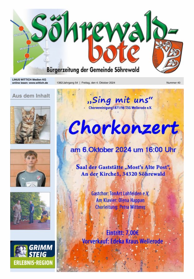 Söhrewaldbote Titelblatt 40/2024