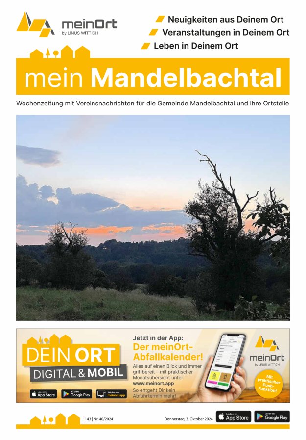 mein Mandelbachtal Titelblatt 40/2024