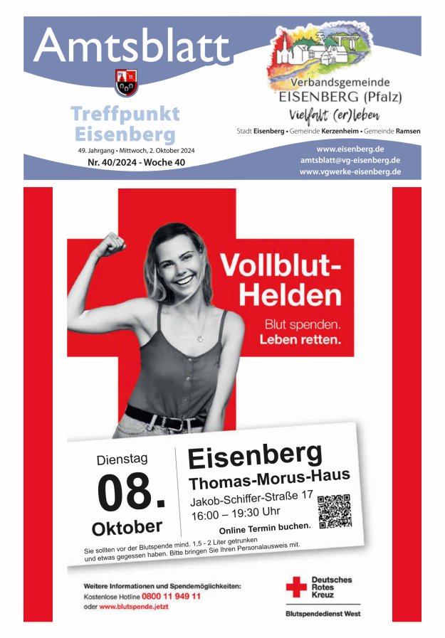 Treffpunkt Eisenberg Titelblatt 40/2024