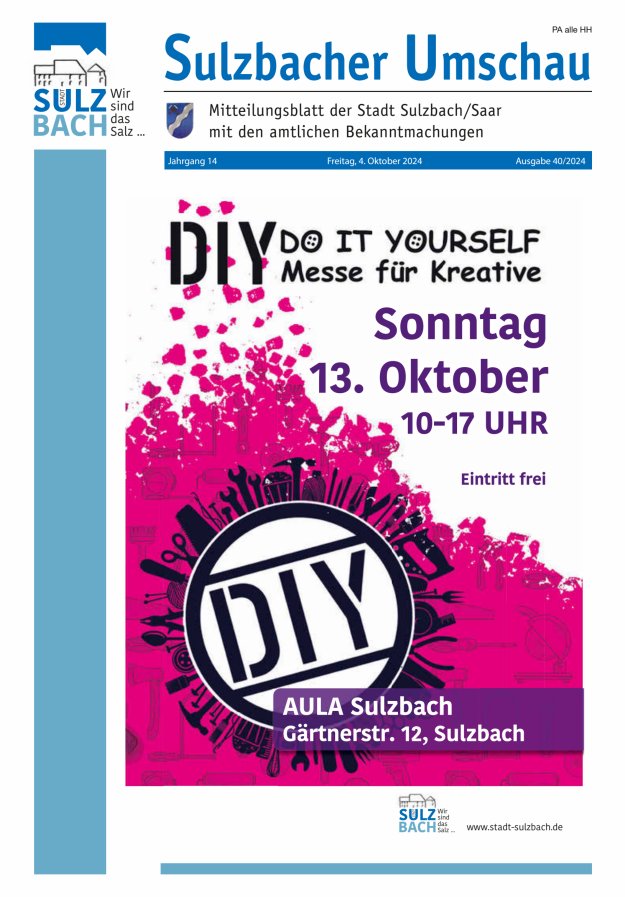 Sulzbacher Umschau Titelblatt 40/2024