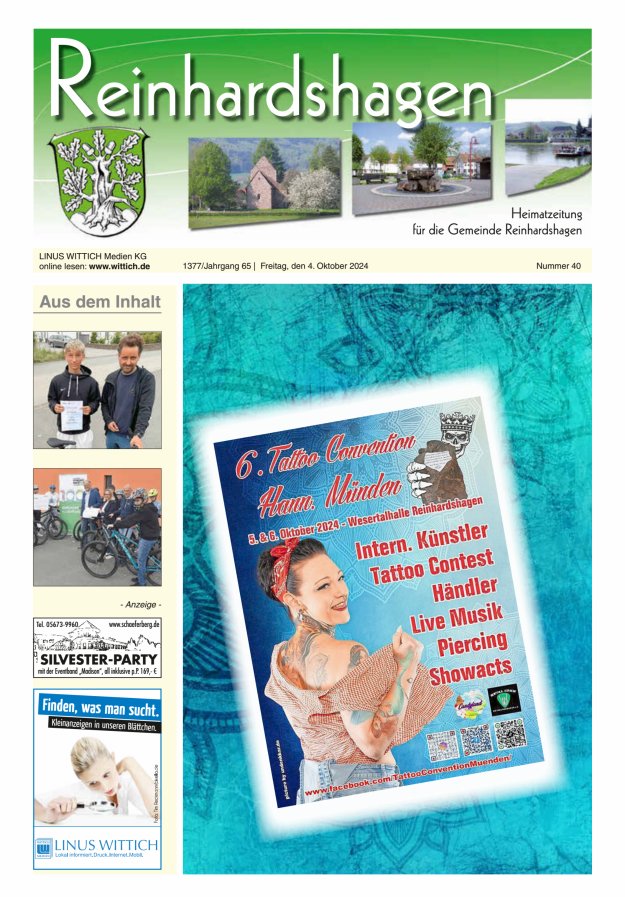 Unser Blättchen Titelblatt 40/2024