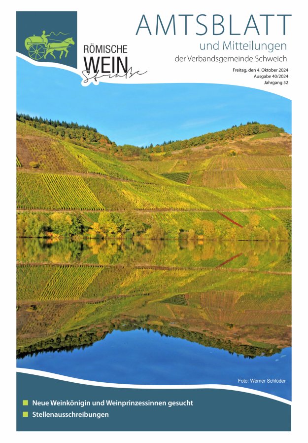 Amtsblatt VG Schweich Titelblatt 40/2024