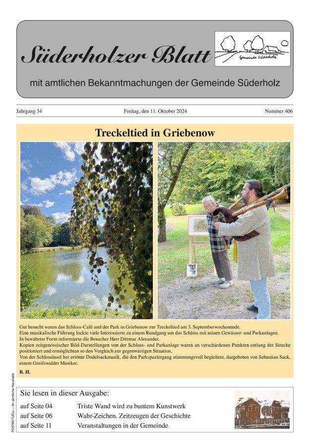 Süderholzer Blatt Titelblatt 406/2024