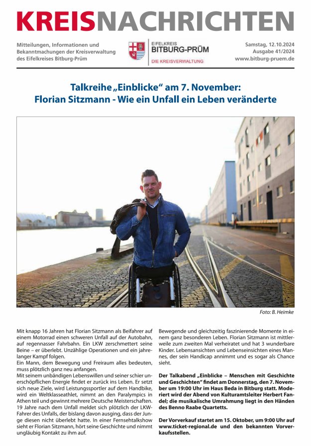Kreis Bitburg-Prüm Titelblatt 41/2024
