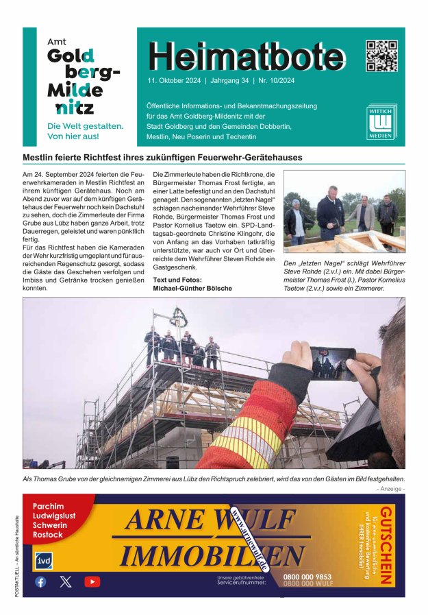 Heimatbote Titelblatt 10/2024