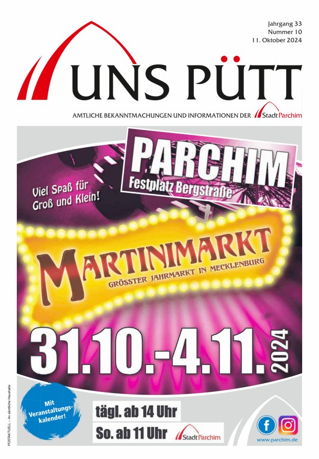 Uns Pütt Titelblatt 10/2024