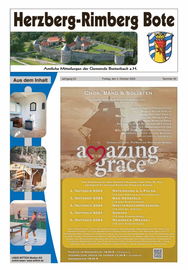 Herzberg-Rimberg Bote Titelblatt 40/2024
