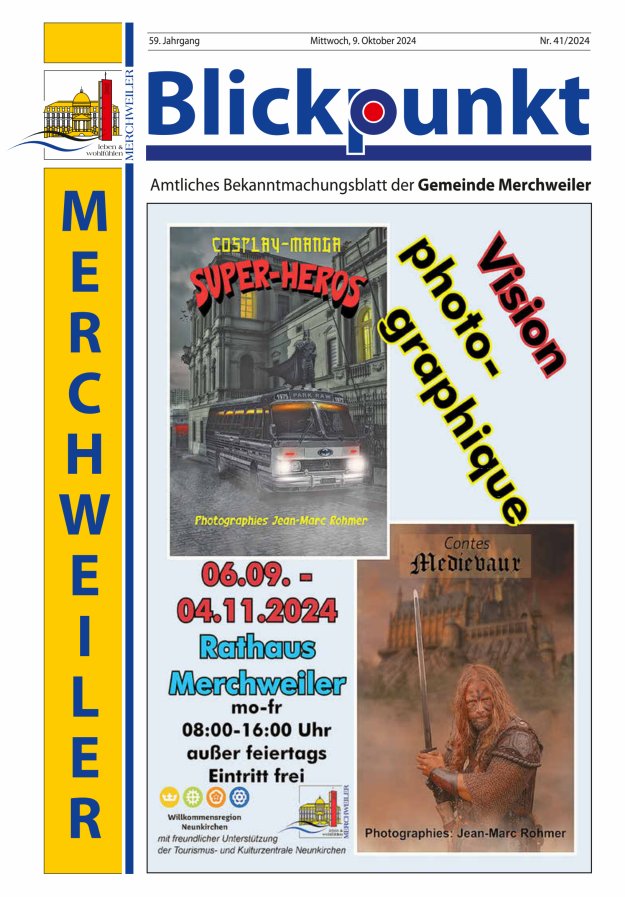 Blickpunkt Merchweiler Titelblatt 41/2024