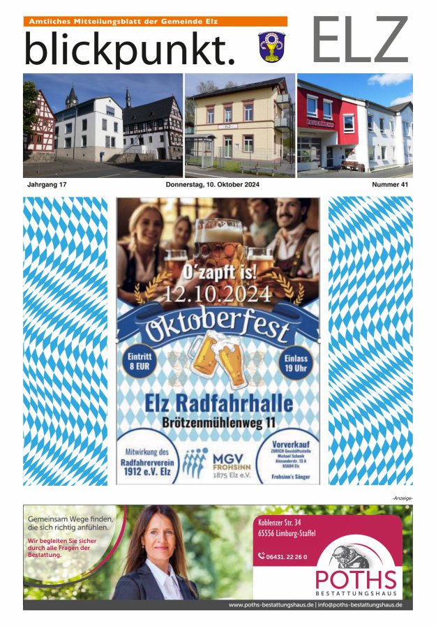 Blickpunkt Elz Titelblatt 41/2024