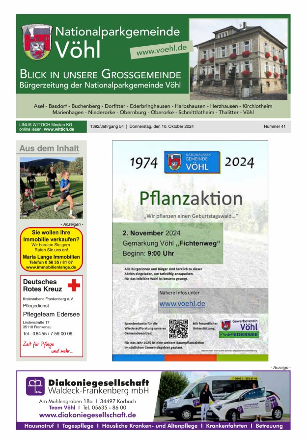 Blick in unsere Grossgemeinde Titelblatt 41/2024