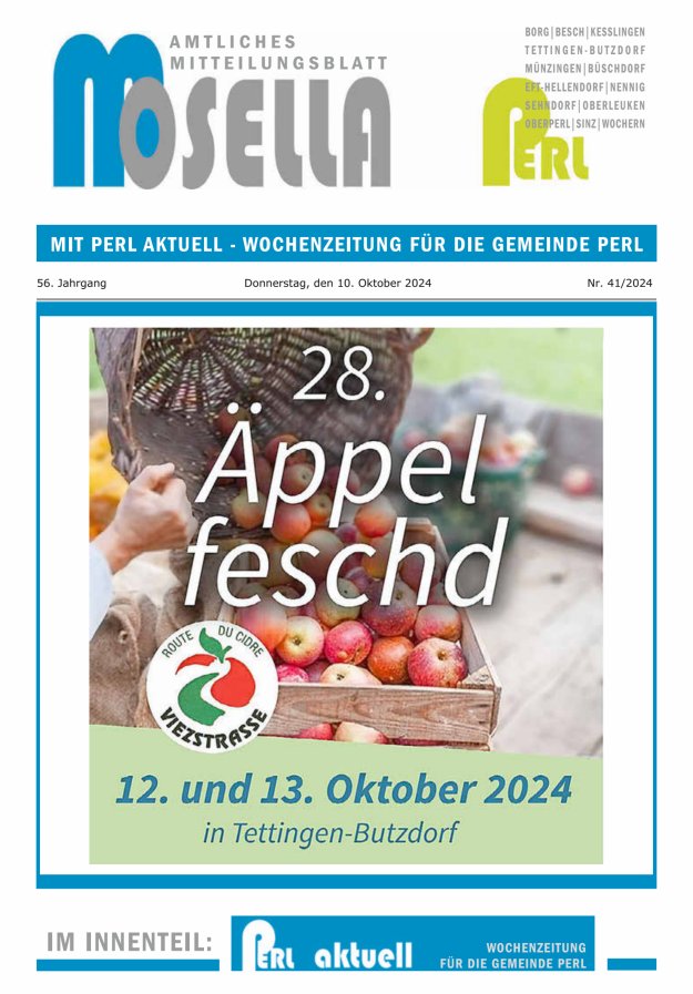 Mosella Perl Titelblatt 41/2024