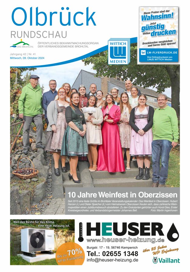 Olbrück Rundschau Titelblatt 41/2024