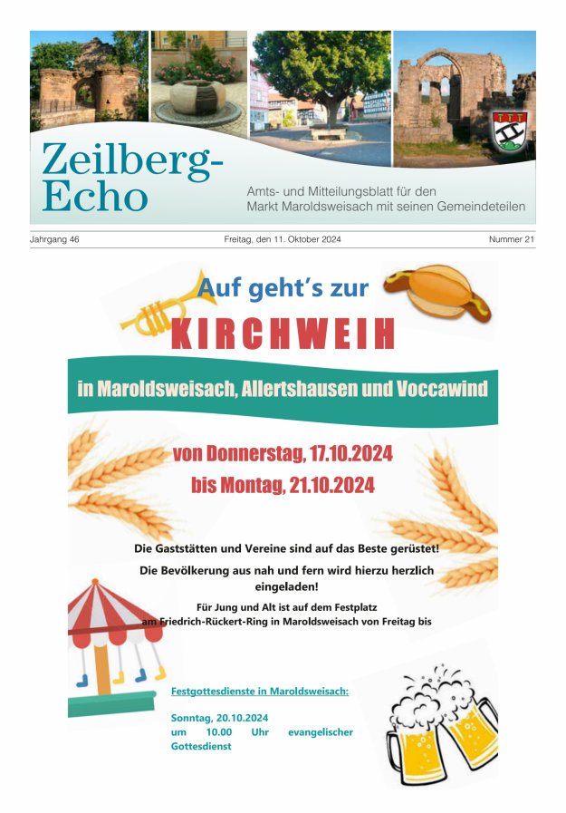Zeilberg-Echo Titelblatt 21/2024