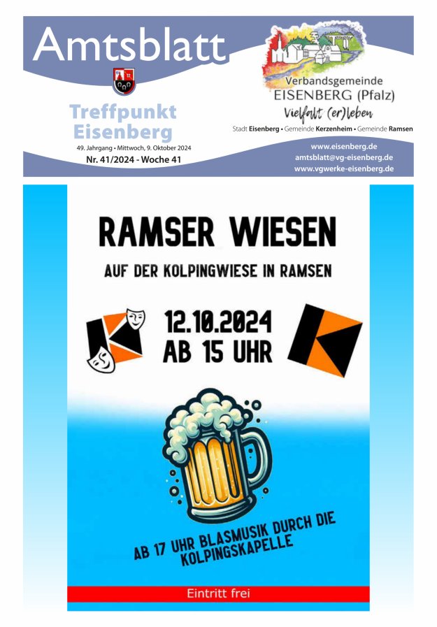 Treffpunkt Eisenberg Titelblatt 41/2024