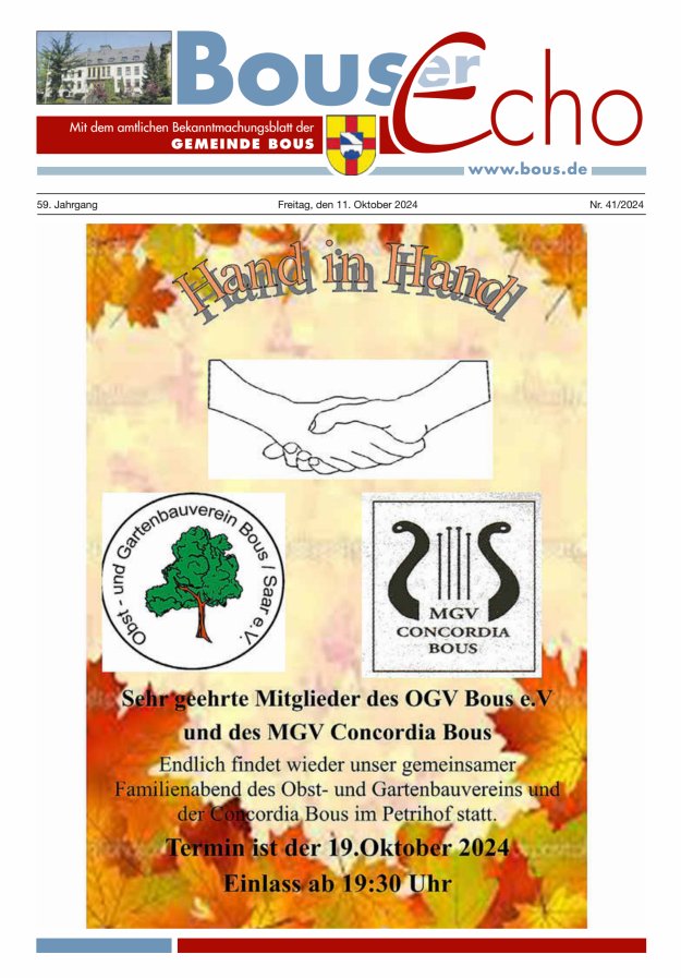 Bouser Echo Titelblatt 41/2024