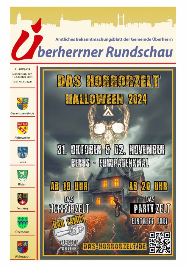 Überherrner Rundschau Titelblatt 41/2024