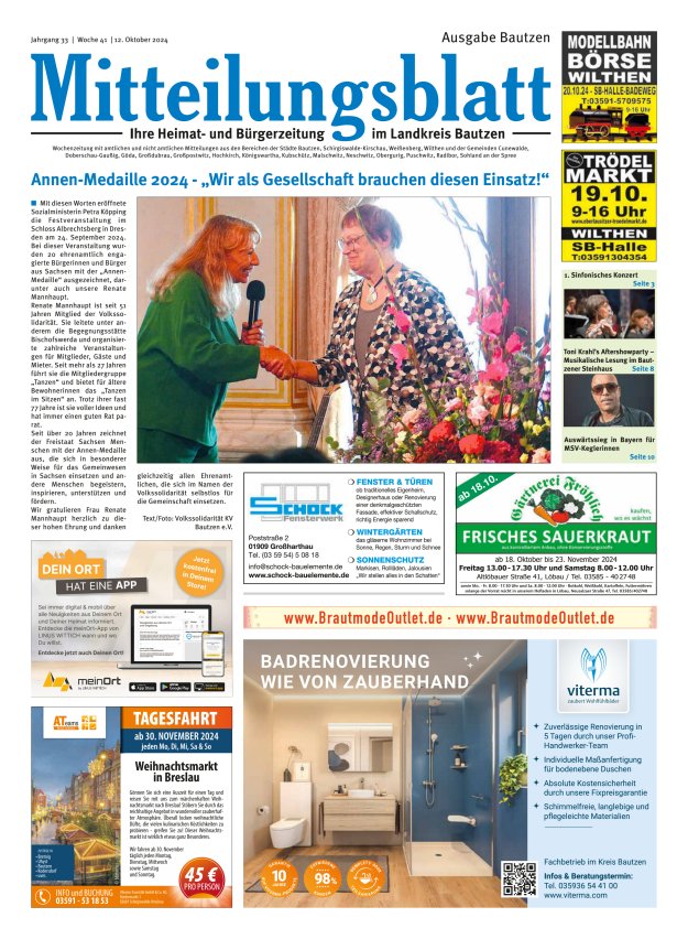 Mitteilungsblatt LK Bautzen Ausgabe Bautzen Titelblatt 40/2024