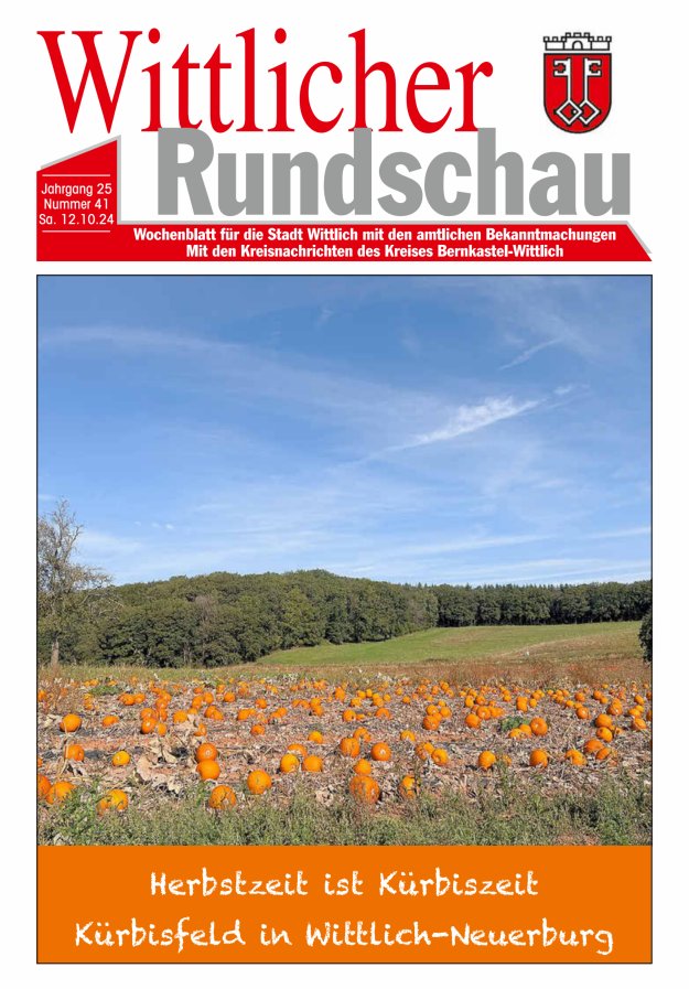 Wittlicher Rundschau Titelblatt 41/2024