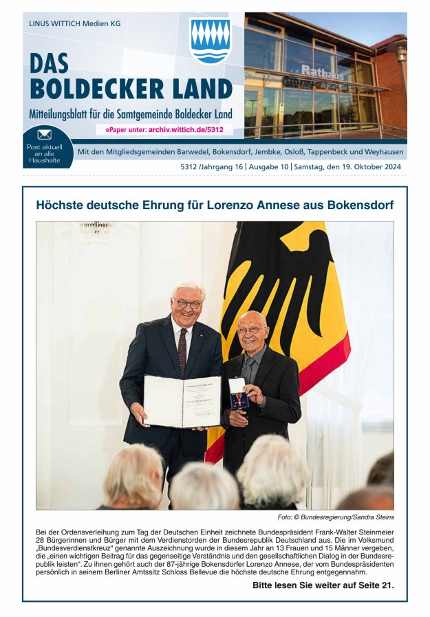Samtgemeinde Boldecker Land Titelblatt 10/2024