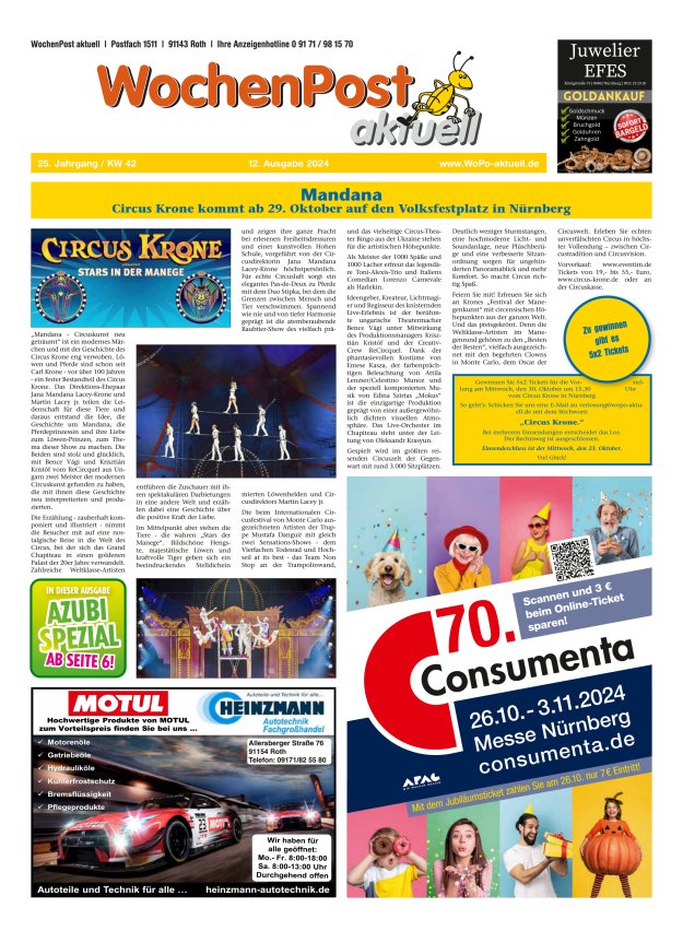 Wochenpost aktuell Titelblatt 13/2024