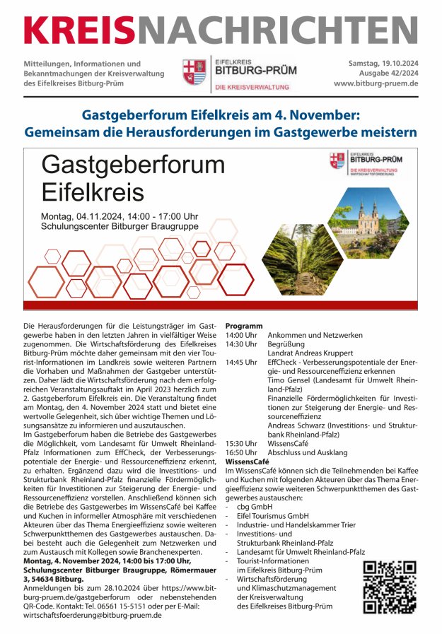 Kreis Bitburg-Prüm Titelblatt 42/2024