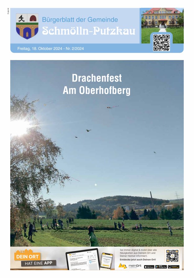 Bürgerblatt der Gemeinde Schmölln-Putzkau Titelblatt 02/2024