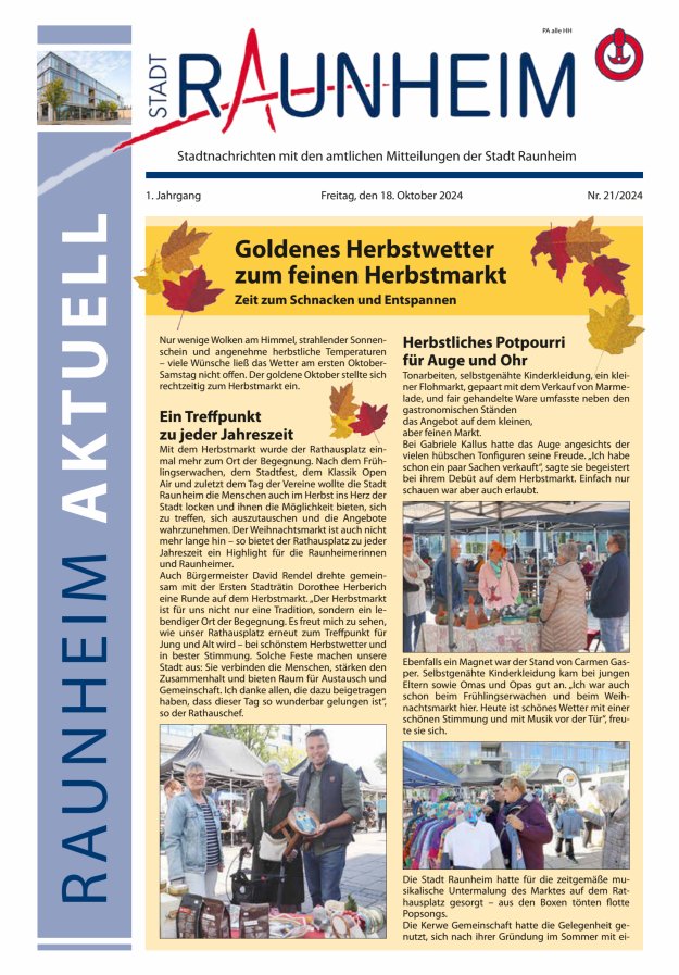 Raunheim aktuell Titelblatt 21/2024