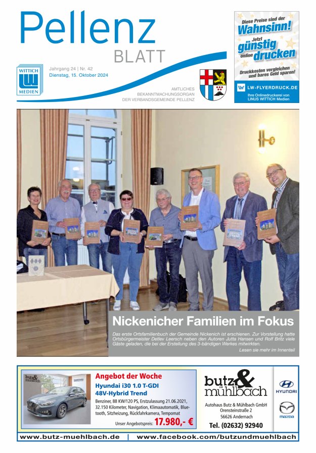 Pellenzblatt Titelblatt 42/2024