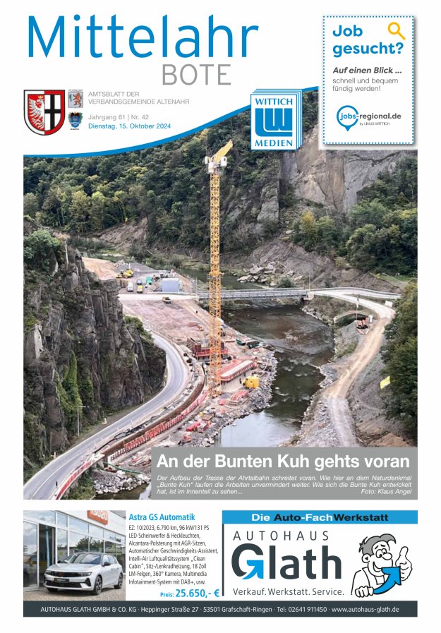 Mittelahr Bote Titelblatt 42/2024