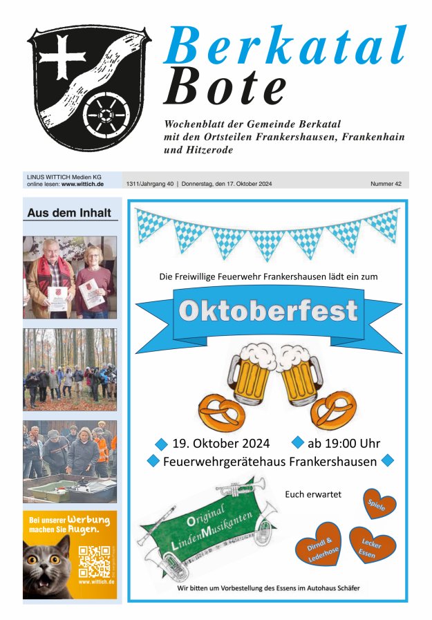 Berkatal Bote Titelblatt 42/2024