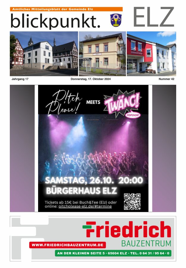 Blickpunkt Elz Titelblatt 42/2024