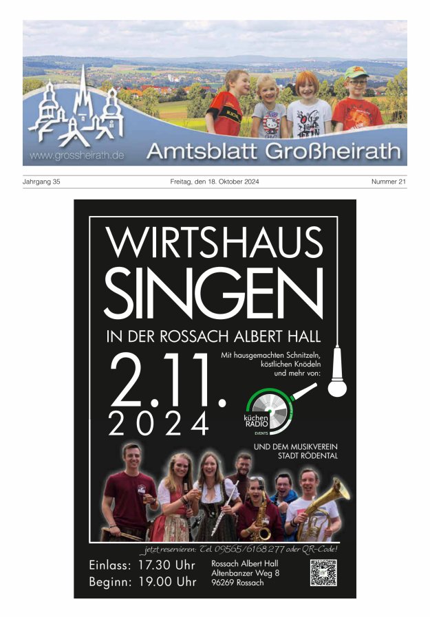 Amtsblatt Großheirath Titelblatt 21/2024