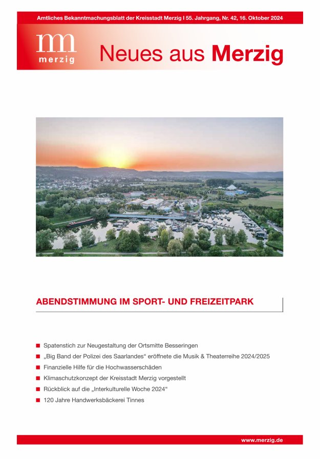 Neues aus Merzig Titelblatt 42/2024