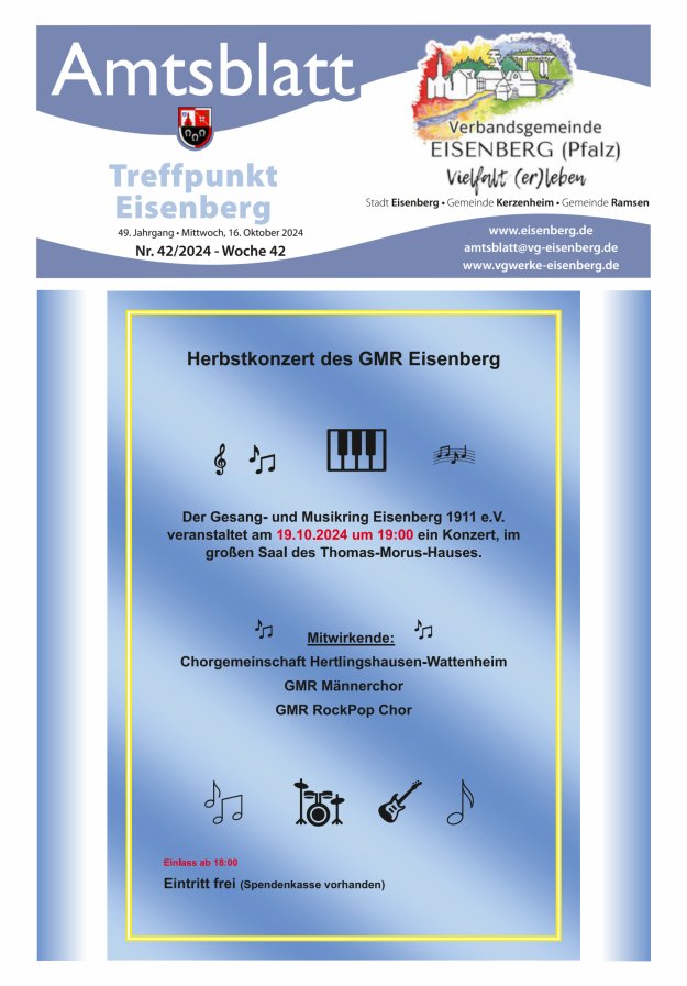 Treffpunkt Eisenberg Titelblatt 42/2024